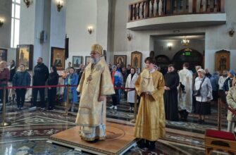 2 ноября, в Неделю 21-ю по Пятидесятнице, епископ Георгиевский и Прасковейский Николай совершил Божественную литургию в Георгиевском соборем