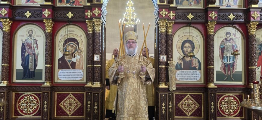 3 ноября, в день памяти прп. Илариона Великого, епископ Георгиевский и Прасковейский Николай совершил Божественную литургию в Георгиевском соборе