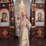 Епископ Николай совершил Божественную литургию в Георгиевском соборе