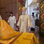 Епископ Николай совершил Божественную литургию в Георгиевском соборе