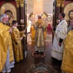 Епископ Николай совершил Божественную литургию в Георгиевском соборе