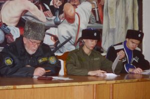 Священник посетил отчетный казачий круг01