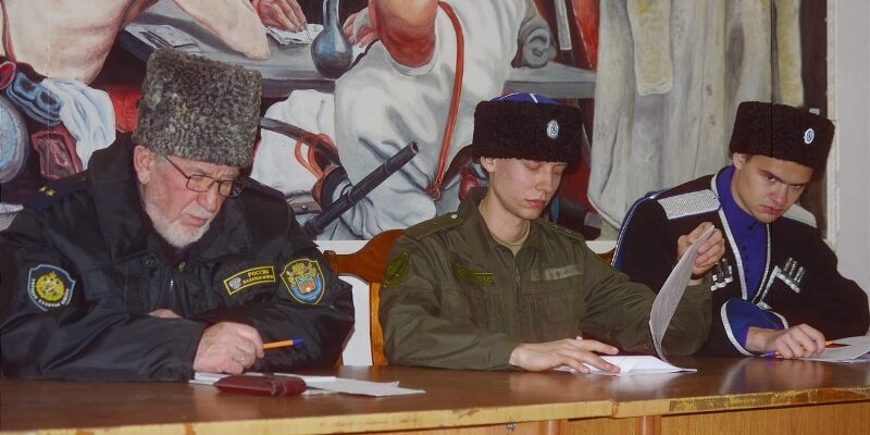 Священник посетил отчетный казачий круг