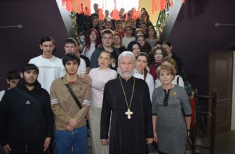 Священник встретился со студентами техникума механизации, автоматизации и управления