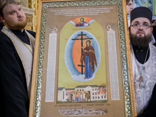 В городе Ставрополе встретили святыни из Георгиевской епархии