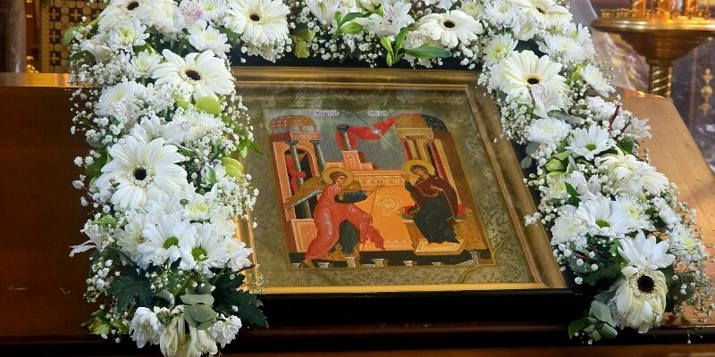 Епископ Николай возглавил служение Всенощного бдения в канун Благовещения Пресвятой Богородицы