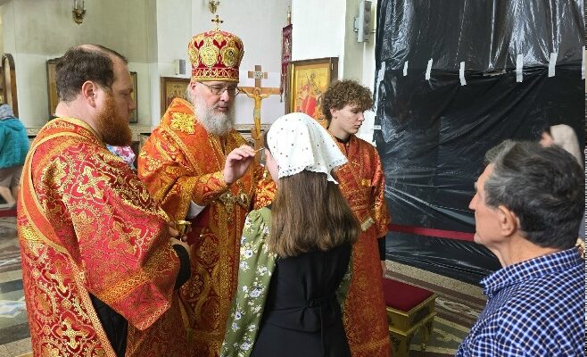 Владыка Николай возглавил Всенощное бдение Владыка Николай возглавил Всенощное бдение в Георгиевском соборе